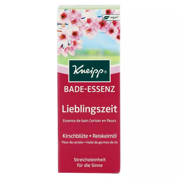 Kneipp Bade-Essenz Lieblingszeit - Kirschblüte & Reiskeimöl 100 ml