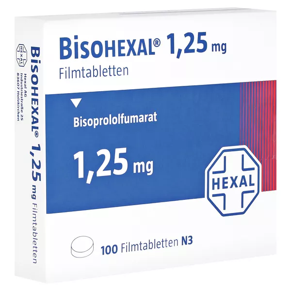 Bisohexal 1,25 mg Filmtabletten 100 St