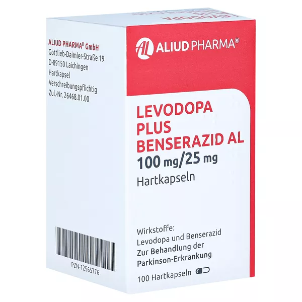 LEVODOPA plus Benserazid AL 100 mg/25 mg Hartkaps. 100 St