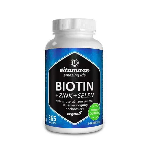 Biotin 10 mg hochdosiert+Zink+Selen