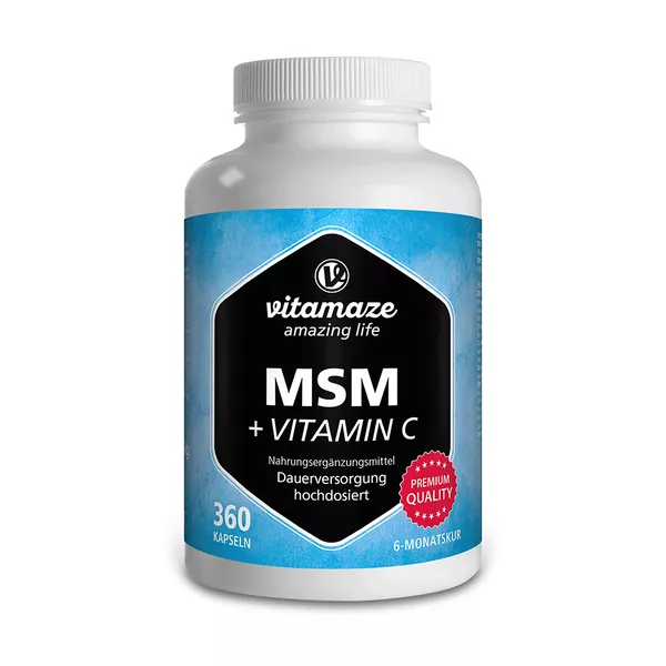 Vitamaze MSM hochdosiert + Vitamin C 360 St