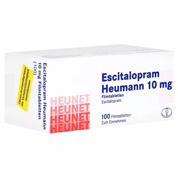 ESCITALOPRAM Heumann 10 mg Filmtabletten Heunet 100 St