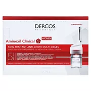 Vichy Dercos Aminexil Clinical 5 für Frauen Anti-Haarausfall-Behandlung 21X6 ml