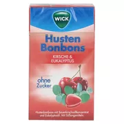 WICK Wildkirsche & Eukalyptus Bonbons ohne Zucker, 46 g