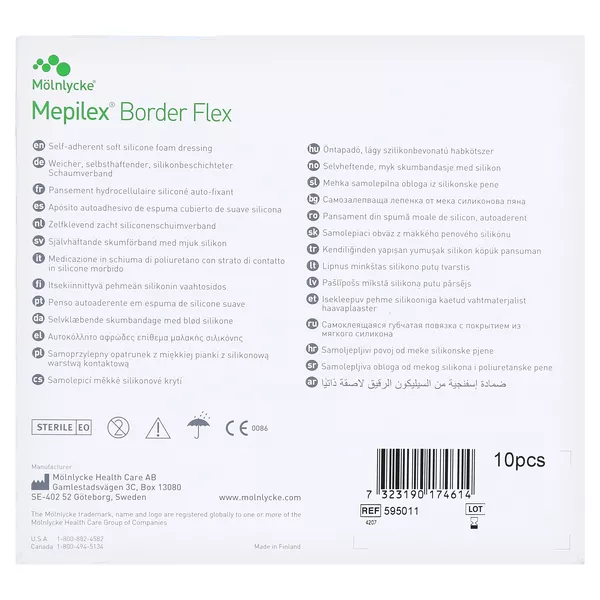 Mepilex Border Flex Schaumverb.haft.12,5 10 St