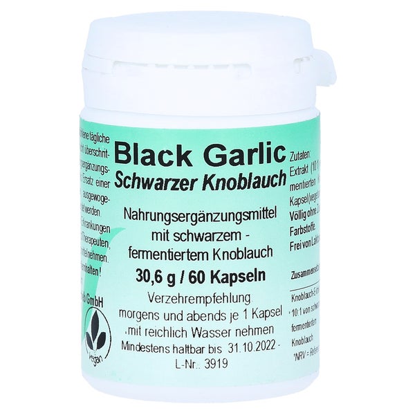 Black Garlic Schwarzer Knoblauch Kapseln 60 St