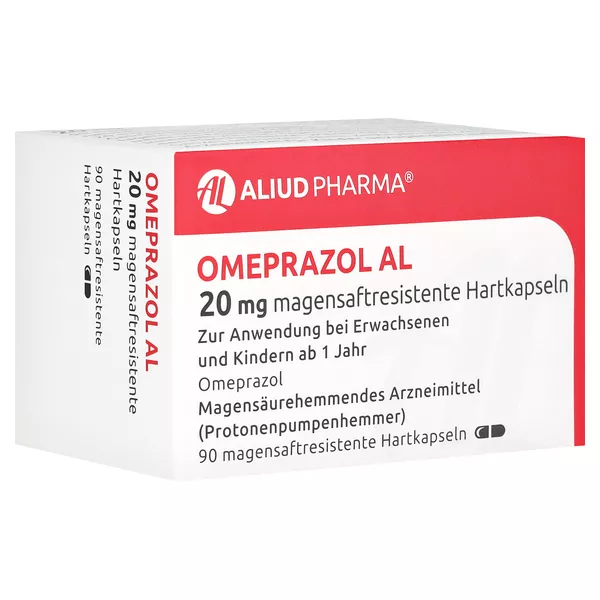 OMEPRAZOL AL 20 mg magensaftresistente Hartkapseln 90 St