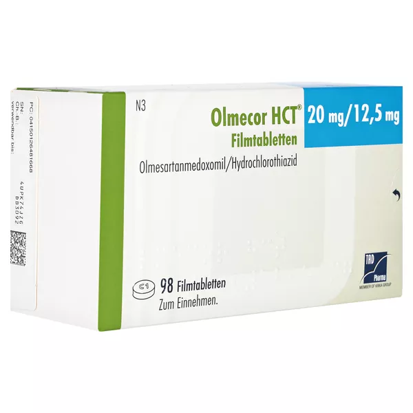 Olmecor HCT 20 mg/12,5 mg Filmtabletten 98 St