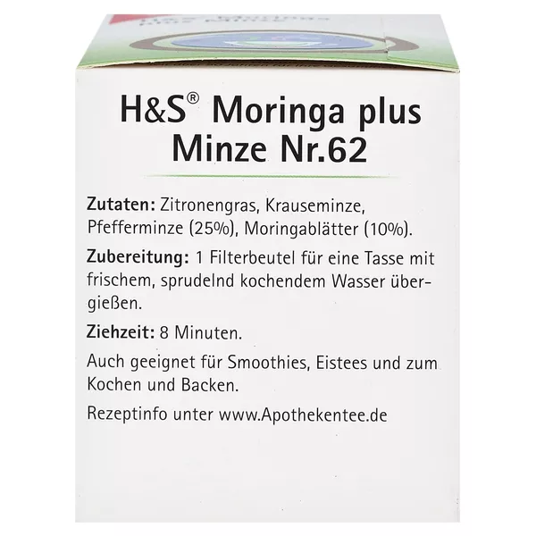 H&S Moringa plus Minze 20X2,3 g