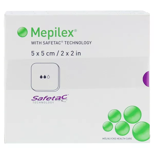 Mepilex 5x5 cm Schaumverband 10 St