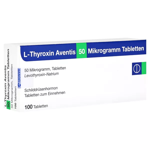 L-thyroxin Aventis 50 µg Tabletten 100 St