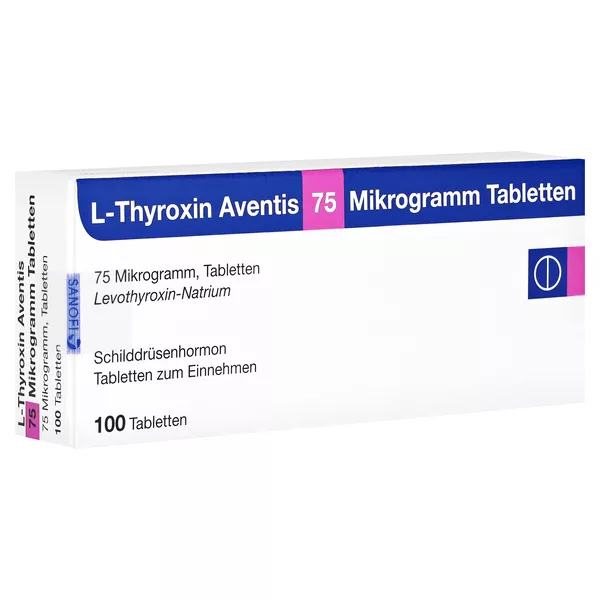 L-thyroxin Aventis 75 µg Tabletten 100 St
