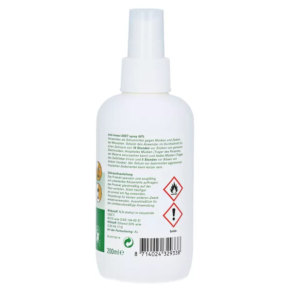 CARE PLUS Anti-insect Deet Spray 50% 200 ml