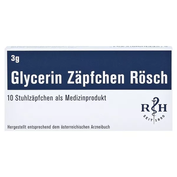 Glycerin Zäpfchen Rösch 3g 10 St