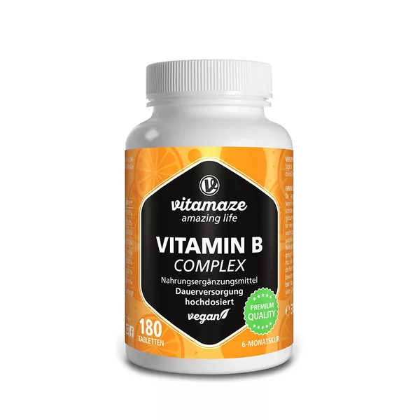 Vitamin B-Complex hochdosiert vegan 180 St