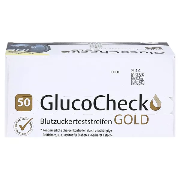 Glucocheck GOLD Blutzuckerteststreifen 50 St