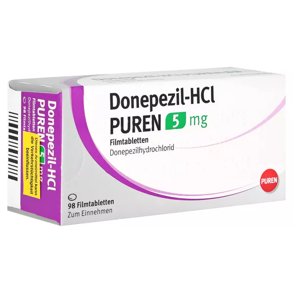 Donepezil-hcl Puren 5 mg Filmtabletten 98 St