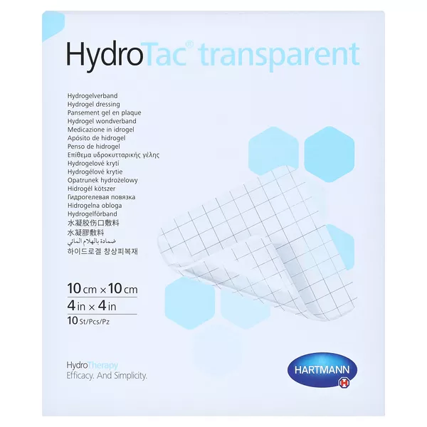 Hydrotac Transparent Hydrogelverb.10x10, 10 St.