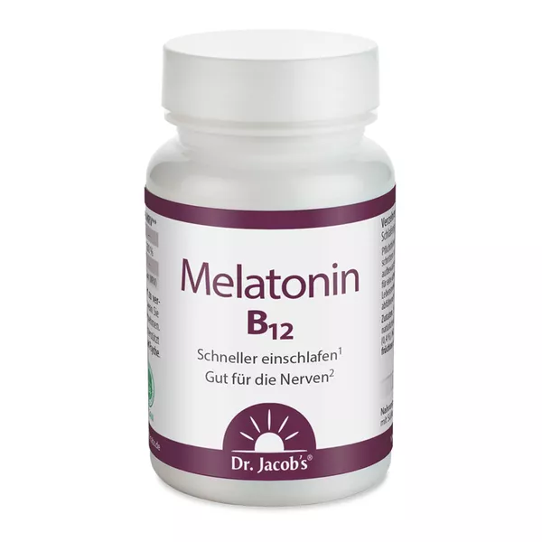 Dr. Jacob's Melatonin B12 60 Lutschtabletten 1 mg vegan 60 St
