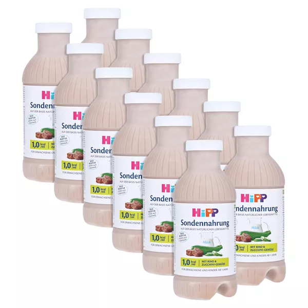 HIPP Sondennahrung Rind & Zucchini-Gemüs 12X500 ml