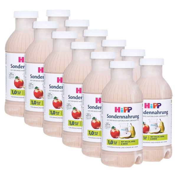 HIPP Sondennahrung Milch Apfel & Birne K 12X500 ml