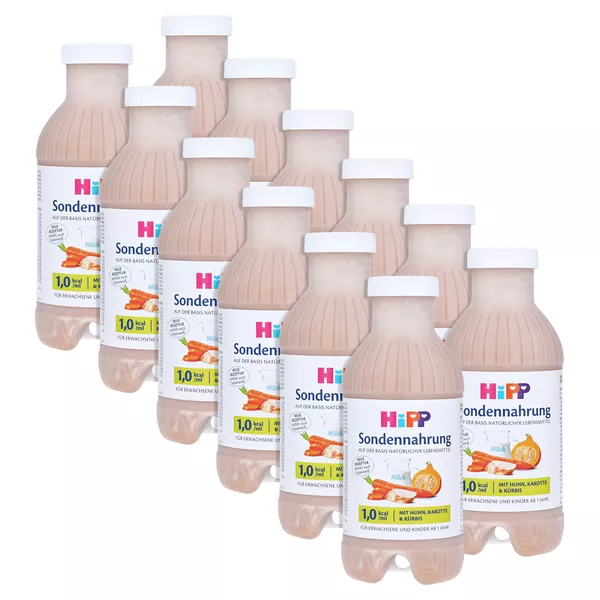 HIPP Sondennahrung Huhn Karotte & Kürbis, 12 x 500 ml
