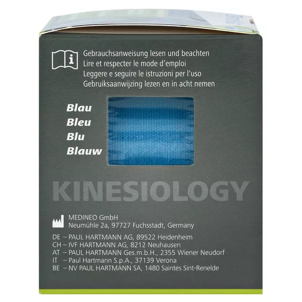 DermaPlast Active Kinesiology Tape blau 5cm x 5m, 1 St.