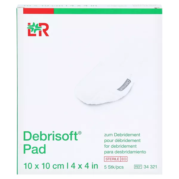 Debrisoft Pad 10x10 cm steril 5 St