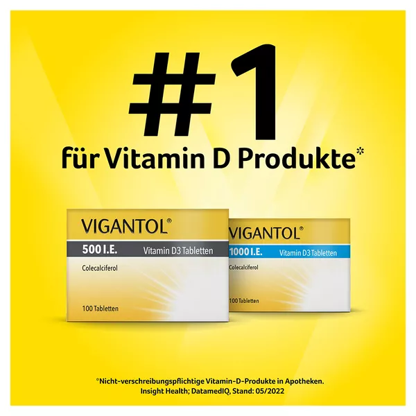 VIGANTOL 500 I.E. Vitamin D3 Tabletten 50 St