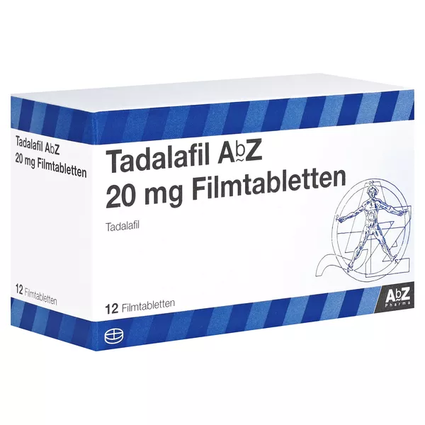 Tadalafil AbZ 20 mg Filmtabletten 12 St