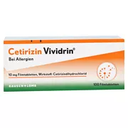 Cetirzin Vividrin - Schnell wirksame Allergietabletten, 100 St.