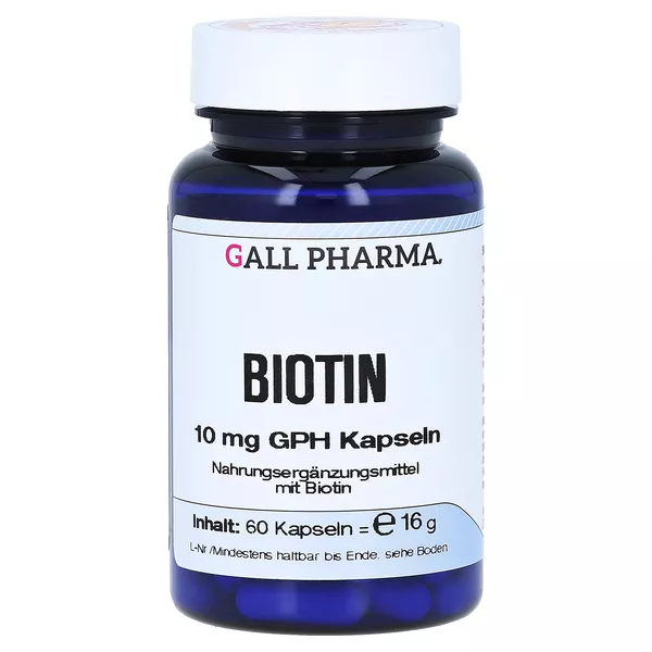 Biotin 10 mg GPH Kapseln 60 St