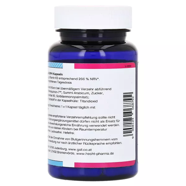 Vitamin K2 200 µg GPH Kapseln 30 St