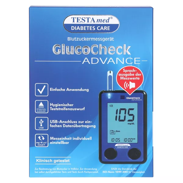 Testamed Glucocheck Advance Star.-Kit mg 1 St
