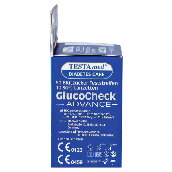 Testamed Glucocheck Advance 50 Teststr.m 1 P
