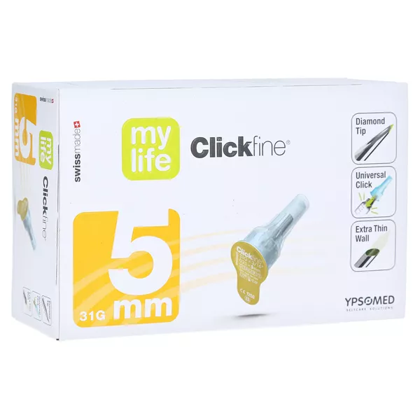 Mylife Clickfine Pen-nadeln 5 mm 31 G 100 St