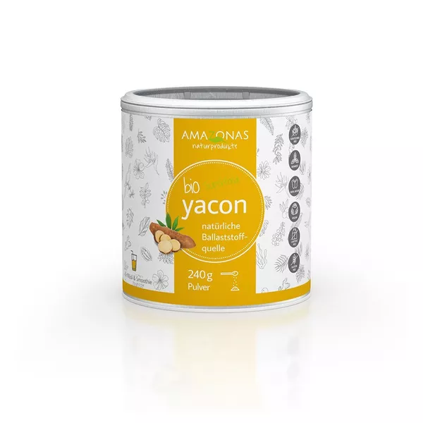 Amazonas Yacon Bio 100% pur Präbiotika, 240 g