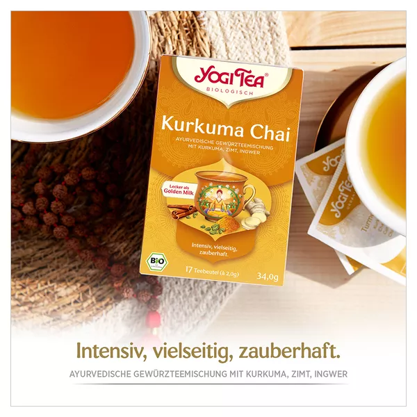 YOGI TEA, Kurkuma Chai, Bio Gewürz- und Kräutertee 17X2,0 g
