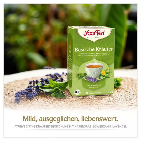 YOGI TEA, Basische Kräuter, Bio Kräutertee 17X2,1 g