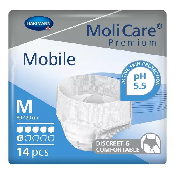 Molicare Premium Mobile 6 Tropfen Gr.M 14 St