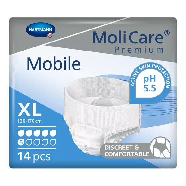 MoliCare Premium Mobile 6 Tropfen Gr.XL Einweghose 14 St