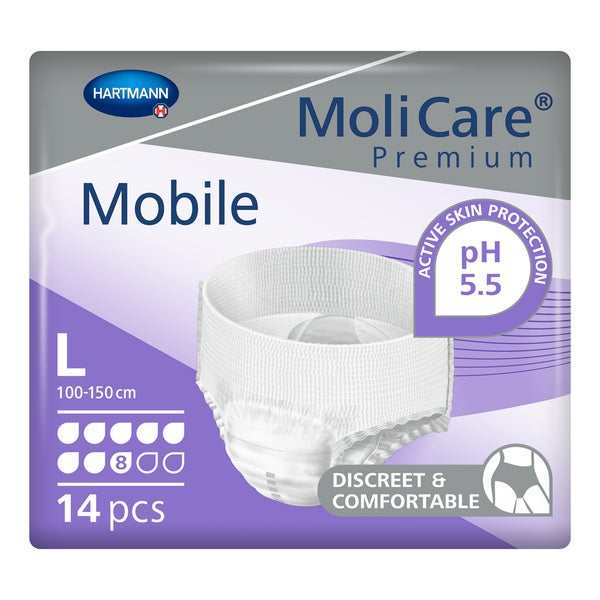 MoliCare Premium Mobile 8 Tropfen Gr.L Einweghose 14 St