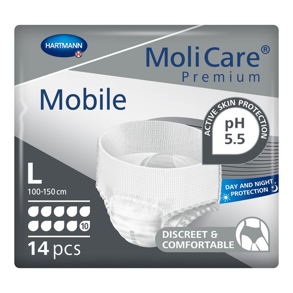 MoliCare Premium Mobile 10 Tropfen Gr. L Einweghose 14 St