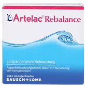 Artelac Rebalance Augentropfen für gereizte trockene Augen 3X10 ml