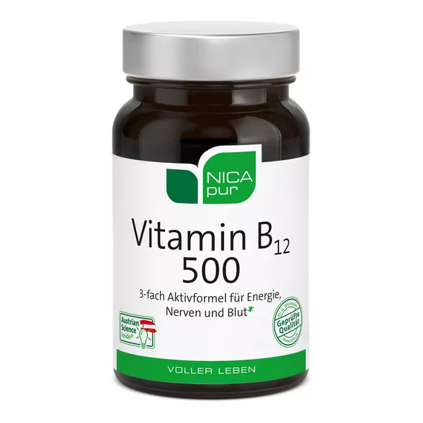 Nicapur Vitamin B12 500 Kapseln 60 St