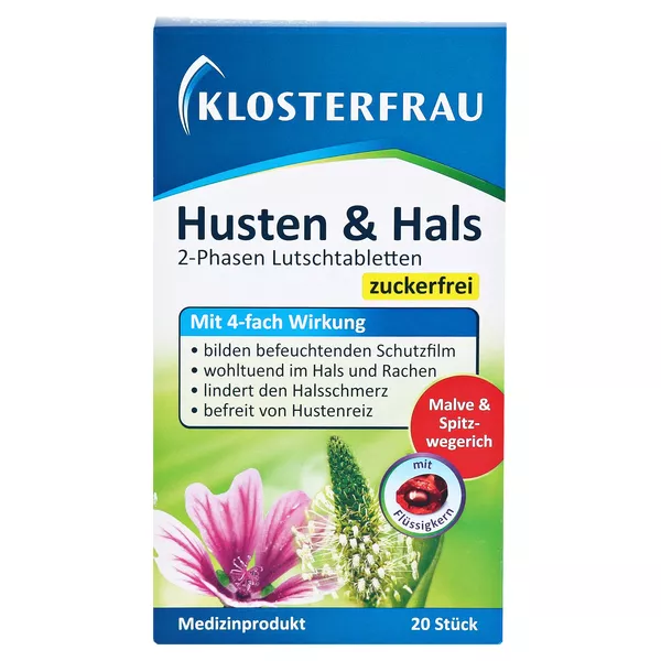 Klosterfrau Husten & Hals Lutschtablette 20 St