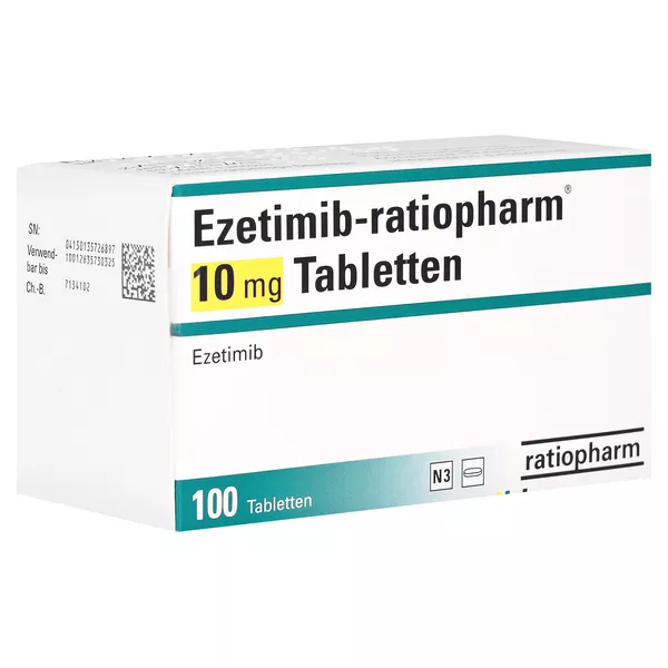 Ezetimib-ratiopharm 10 mg Tabletten 100 St