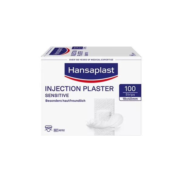Hansaplast Sensitive Injektionspflaster, 4 x 1,9cm, 100 Stk. 100 St