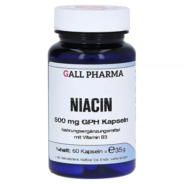 Niacin 500 mg GPH Kapseln 60 St