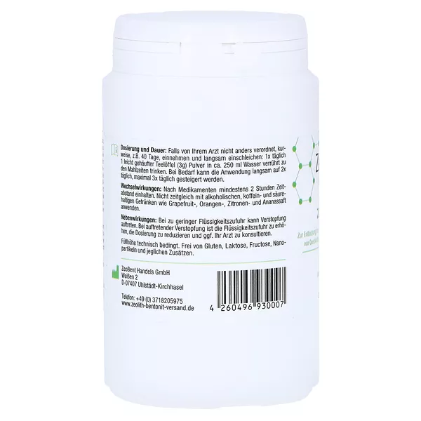 Zeolith MED Detox-pulver 200 g
